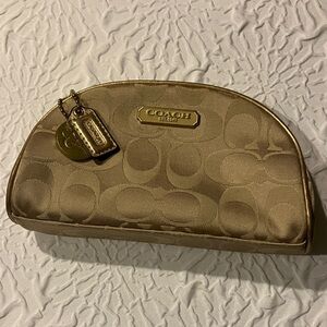Coach Metallic Gold Pouch